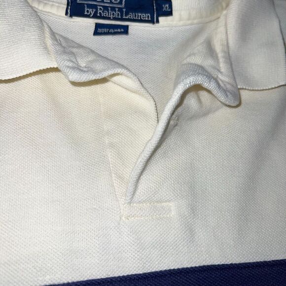 Polo Ralph Lauren Polo Shirt Men's XL Striped White Red Blue Green Pony - Picture 5 of 8